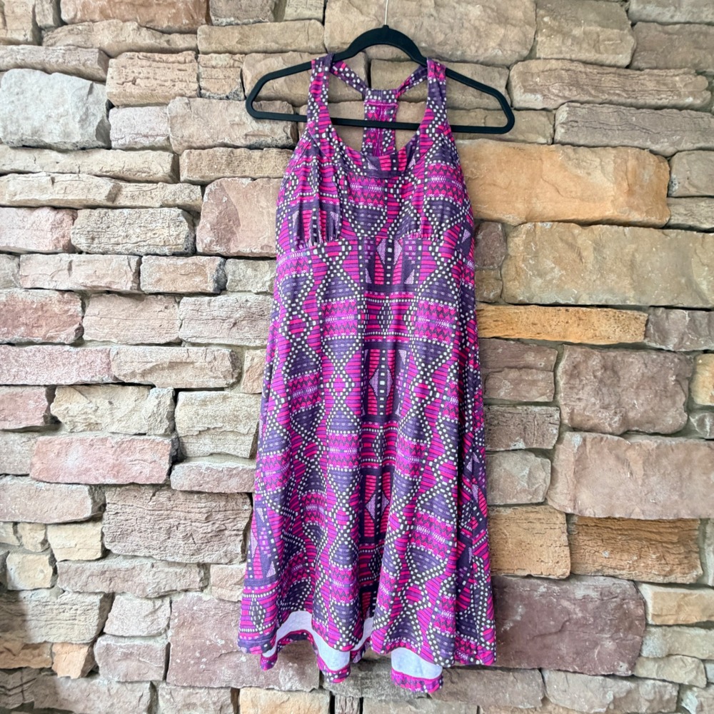 Prana Womens Medium Athletic Cali Dress Racerback Athleisure Activewear Travel